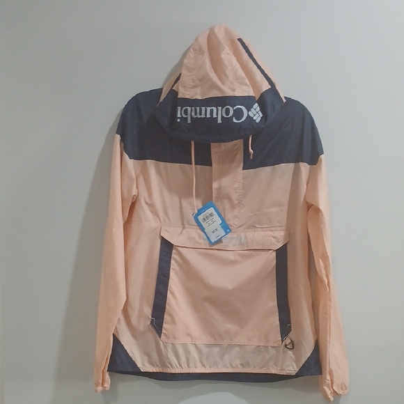 Columbia Women's Two-Tone Pink and Navy Wind Breaker Sz XL New With Tag - Picture 2 of 11